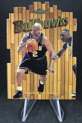 Topps Finest #164 1997 raro - Mitch Richmond - Ballhawks dorado en relieve troquelado Foto 1 de 4