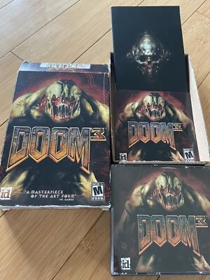 Doom 3  PC CD-ROM 3 CD Set Complete in Box Manual - Image 1 of 4