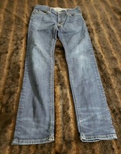 Abercrombie & Fitch Mens Blue 28 X 30 Langdon Slim Stretch Dark Wash Blue Jeans