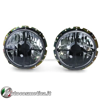 COPPIA FARI FANALI TUNING FUME CON CROCE PER VW GOLF I 1 + Cabrio 1974-1983 H4* - Immagine 1 di 4