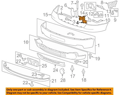 GM OEM 11-14 Sierra 2500 HD Bumper Components-Outer Bracket 25832376 - Image 1 of 2