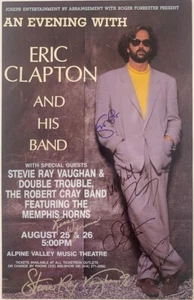 Eric Clapton w/ Reproduction Autographs 13" X 19" Reproduction Concert Poster - Picture 1 of 4