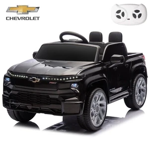 12V Kids Ride on Truck Licensed Chevrolet Silverado Electric Car Toy with Remote - Picture 1 of 69