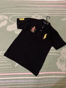 Polo Ralph Lauren Herren Gr. L Mercer Club Schwarz Rot Kurzarm Kragen Hemd - Bild 1 von 16