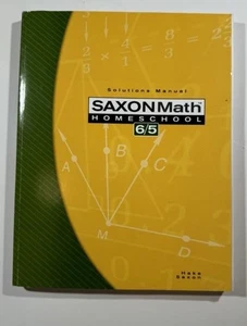 Saxon Math 65 - Solutions Manual 3rd Edition - Picture 1 of 1