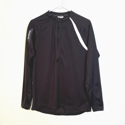 Camisa DAKINE ciclismo MTB 1/4 zíper manga longa preta masculina tamanho médio - Imagem 1 de 4