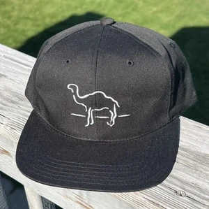 Raro De Colección Camel Cigarrillos Deletrear Silueta Snapback Gorra Gorra Años 80 90 Negro - Imagen 1 de 6