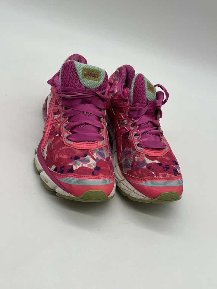 Zapatos para mujer Asics GT-1000 talla 7,5 rosa cinta de cáncer de mama zapatillas para correr Foto 1 de 4