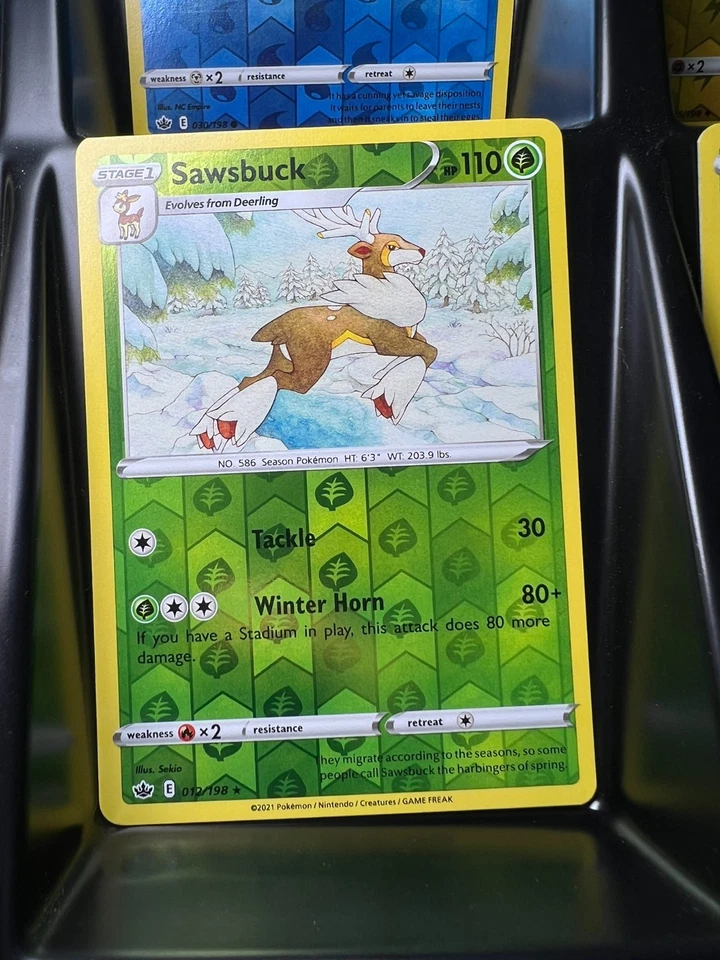 Sawsbuck 012/198 Swsh06: Sword & Shield - Chilling Reign Reverse Holo - Image 1 of 1