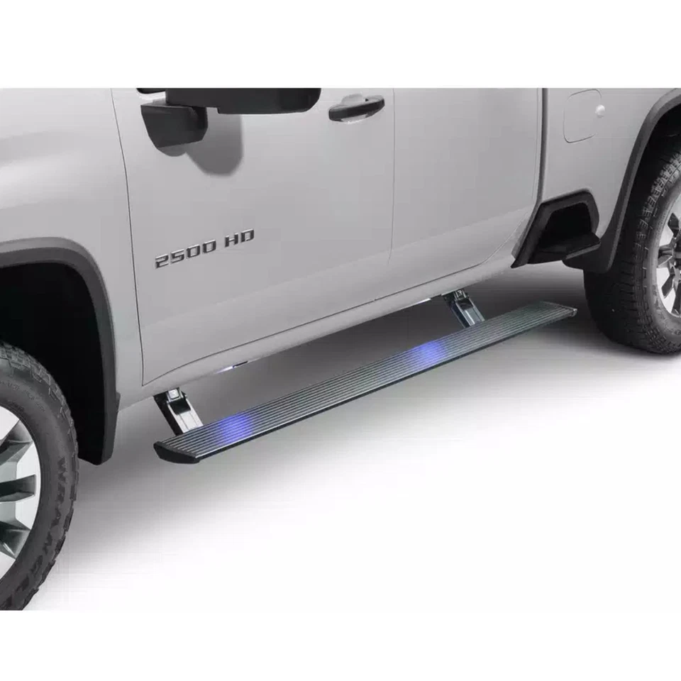 AMP Research Electric Lighted PowerStep Running Boards for Yukon Tahoe Escalade Foto 1 de 4