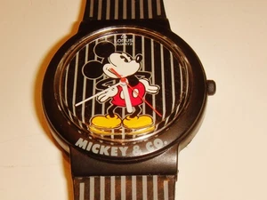 Reloj Mickey & Co Disney Mickey Mouse Unisex Todo Tono Negro Raro - Imagen 1 de 9