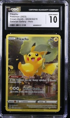 CGC 10 Pikachu GG30/GG70 Crown Zenith Galarian Gallery Pokemon 2023 - Image 1 of 2