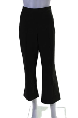 Pantalones de vestir Vince para mujer tiro alto pierna recta bosque oscuro algodón talla 8 Foto 1 de 4