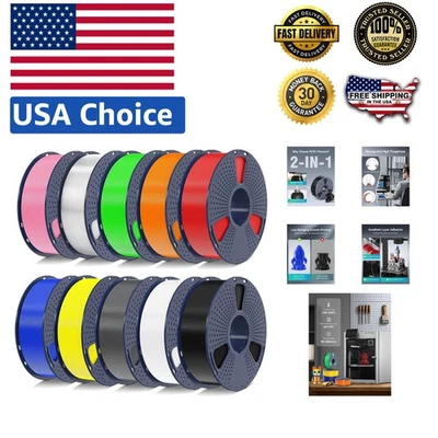 PETG Filament Bundle - 10KG, 1.75mm, 10 Vibrant Colors, Vacuum-Sealed - Image 1 of 4