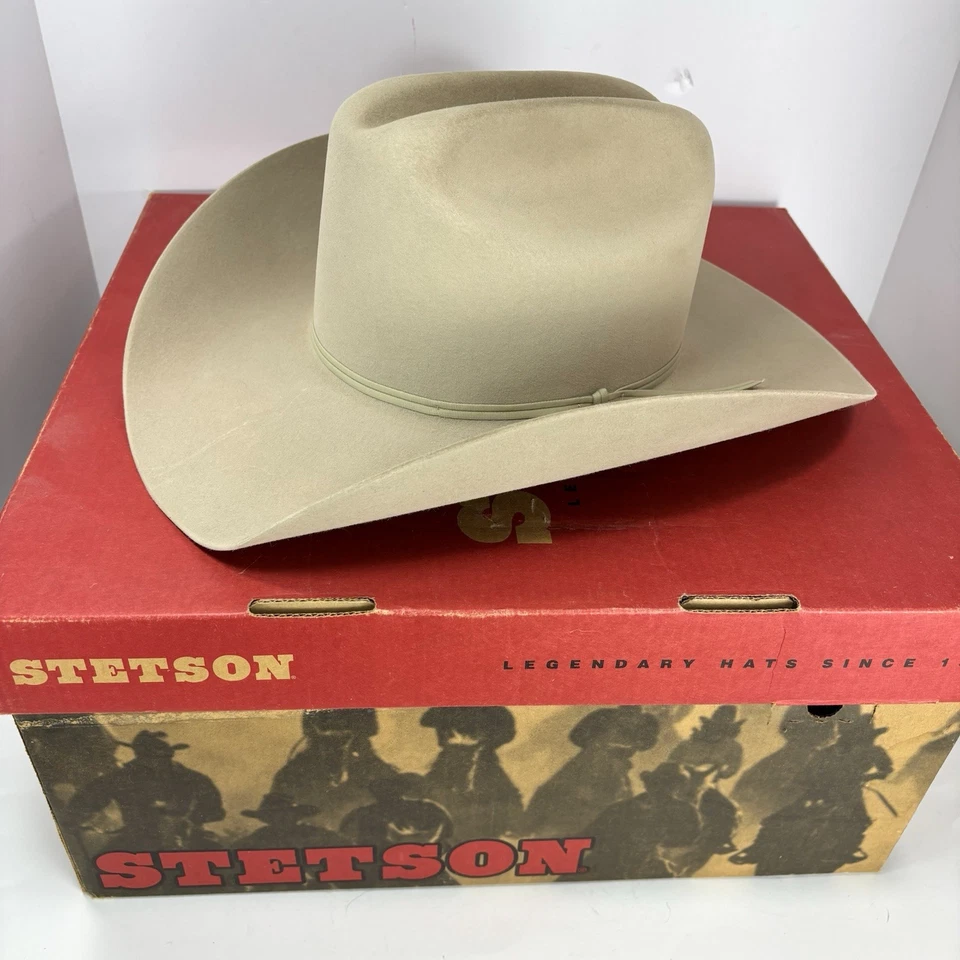 Sombrero vaquero occidental Stetson D4 Ranch tostado 5x (XXXXX) 4" ala talla 55-6 7/8 con caja Foto 1 de 4