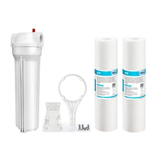 Carcasa de filtro de agua para toda la casa de 10 pulgadas 2 piezas 10"" x 2,5"" repuesto de sedimentos PP - Imagen 1 de 15