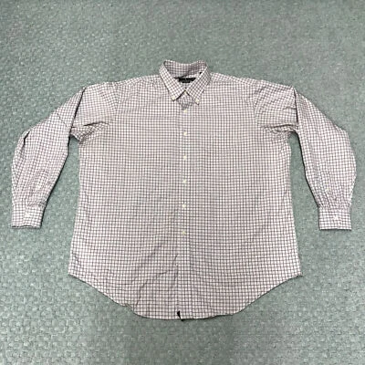 Lanesboro Shirt Mens XXL White Red Check Plaid Casual Classic Norm Preppy Office - Image 1 of 4