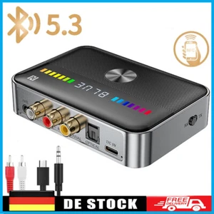 Wireless Bluetooth 5.3 Audio Transmitter NFC Receiver Stereo HiFi Adapter AUX DE - Bild 1 von 16