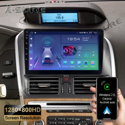 Radio estéreo para automóvil 1280HD para Volvo XC60 2008-2017 Android navegación Apple Carplay Foto 1 de 4