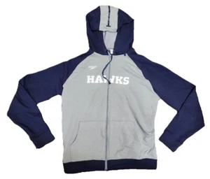 Speedo Men's Grey Colorblock Hawks Printed Zip-Up Hoodie Size Large NWOT NEW - Picture 1 of 2