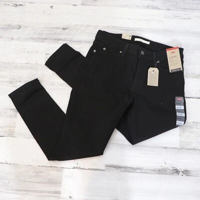Levi's 711 Skinny Jeans In Soft Black Women’s 29 x 28 NEW - Image 1 of 4
