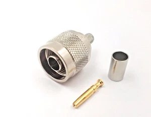 10 piezas conector de RF N macho engarce aislamiento de teflón LMR 240 polaridad inversa - Imagen 1 de 4