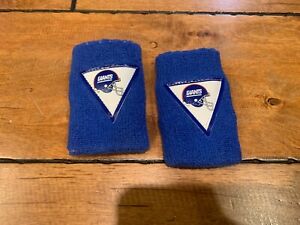 1980's Pair of NEW YORK GIANTS GAME USED Wristbands New Professional Model