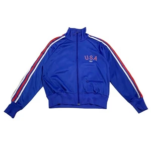 Chaqueta deportiva Adidas Originals | De colección para hombre Y2K EE. UU. Soft Shell azul - Imagen 1 de 5