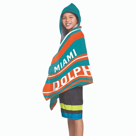Miami Dolphins Hooded Towel Youth Cover