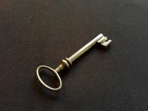 One Reclaimed Antique Cast Steel Georgian Chubb Key Door Furniture (EER189) Cover