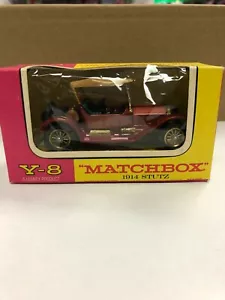 Vintage 1960's Lesney Matchbox 1914 Stutz Y-8 Car in Original Box Made In Englan - Picture 1 of 5