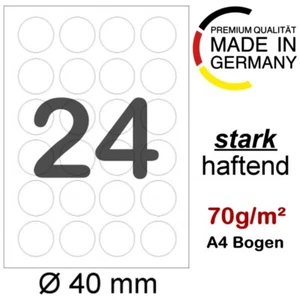 1200 runde Gewürzetiketten Klebepunkte Ø 40mm 4cm rund selbstklebende Etiketten  - Bild 1 von 3
