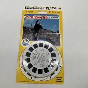 SEA WORLD California 1993 3d View-Master 3 Reel Packet SEALED Shamu Whale - Picture 1 of 4