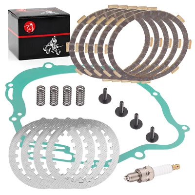 Clutch Friction Steel Plates Kit w/ Gasket Springs for Yamaha TTR125LE 2003-2023 - Image 1 of 4