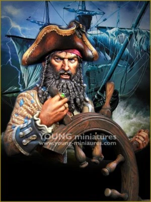 Young Miniatures - The Pirate - Modified a design of- 1/10th Resin Bust - YH1859 - Image 1 of 4