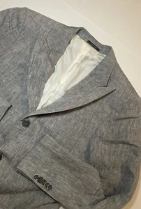 Suit Supply Ice Linen Tollegno 1900 Blazer Sport Coat Size 38L - Picture 1 of 9