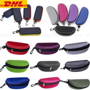 Gafas de sol Gafas de lectura Estuche de transporte Bolsa Caja rígida con cremallera Paquete de viaje Bolsa Reino Unido - Imagen 1 de 35