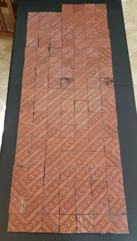 Lot of 130 Antique Tiles Floor or Fireplace Surround Insert Vintage T12 Cover