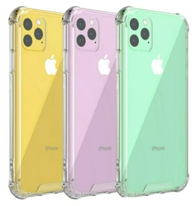 Case for iPhone 14 12 13 11 Pro SE XR 8 ShockProof Soft TPU Clear Silicone Cover - Picture 1 of 3