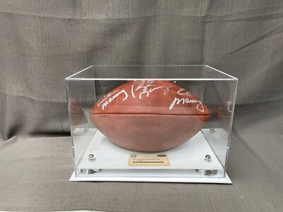Autografiado/Firmado PEYTON ELI ARCHIE MANNING Auténtico Duke Fútbol Steiner Certificado de Autenticidad Foto 1 de 4