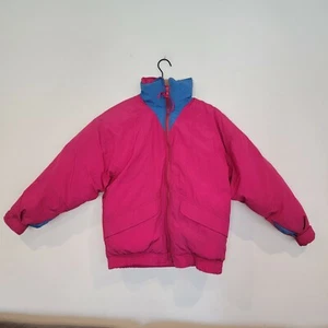 VTG Woolrich Women's Nylon Down Puffer Jacket Pink Size small - Picture 1 of 7