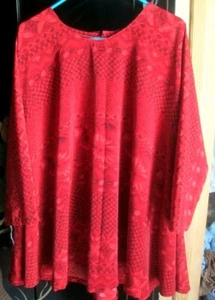 Hermosa Nueva Estilo Blusa Corte Paraguas Se Tiene Sueños Túnica Talla XL50 - Imagen 1 de 4