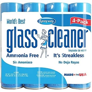 Sprayway Glass Cleaner, Blue and White, 19 Ounce (Pack of 4) - Picture 1 of 1