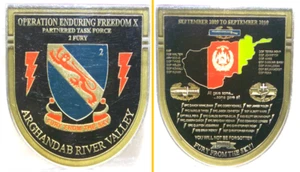 United States Army Operation Enduring Freedom X 2009-2010 Memorial ChallengeCoin - Picture 1 of 4
