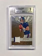 2011 Totally Certified Gold Materials Prime /49 Eli Manning BGS 9 (Pop 1) !!!!!!
