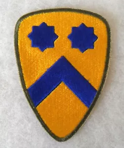 ORIGINAL SHORT LIVED WWII BLACK TROOPS 2ND CAVALRY DIV/ OD BORDER COTTON C.E. - Picture 1 of 2