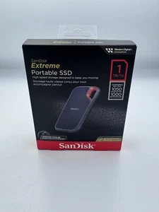 SANDISK Extreme Portable External SSD - 1TB - Black - Picture 1 of 3