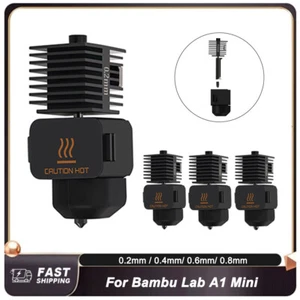 0,2-0,8 mm Hotend Kit für Bambu Lab A1 Mini gehärtete Stahldüse 3D Drucker Posten - Bild 1 von 22