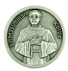 Saint St Maximilian Max Kolbe Pocket Coin Token with Addiction Recovery Prayer