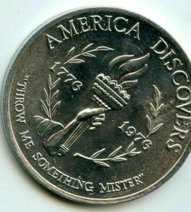 Mardi Gras Doubloon Krewe of Freret 1976 aluminio - Imagen 1 de 2